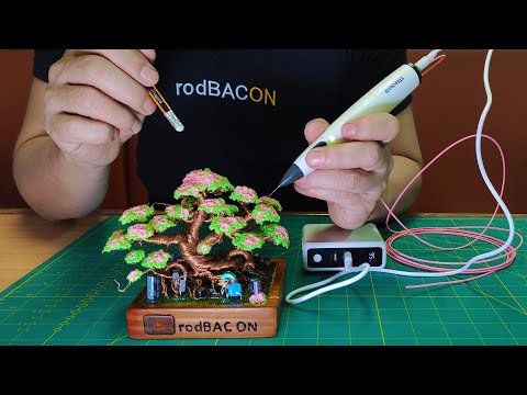 Making a Detailed Bonsai Wire Tree - Using 3D Pen and Scrap Materials