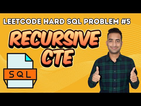 Recursive CTE | Leetcode Hard SQL Problem 5 | Complex SQL 12
