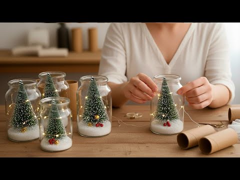 INCREDIBLE IDEA USING A GLASS JAR AND A SPRUCE BRANCH! 😍 CHRISTMAS GIFT IDEAS