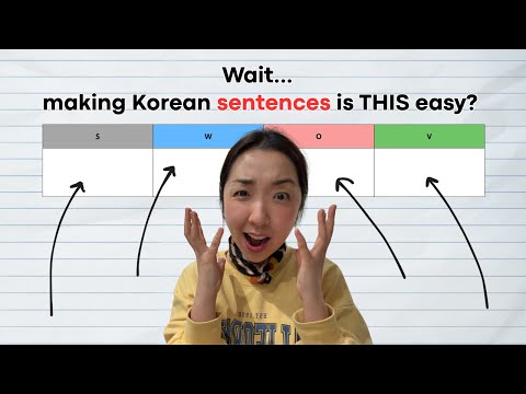 this one chart helps you make any korean sentence