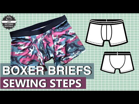 Boxer Briefs for Men — Complete Sew-Along Tutorial (No Talking) | PDF Patterns Boutique