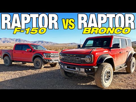 Ford Raptor Comparison: Bronco Raptor vs. F-150 Raptor | Price, Horsepower, Engine & More