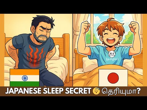 How to Sleep LESS and Wake Up FRESH – 5 Japanese Secrets for Better Sleep (Tamil)| almost everything