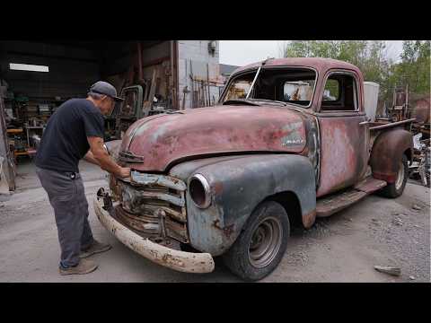 Man Transforms JUNKYARD Pickup Into A LUXURY Roadster | 1949 GMC Pickup By @Halfass Kustoms