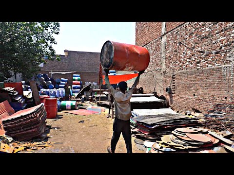 Complete Manufacturing Process of Motorcycle Seats From Reusing Of Metal Oil Drums