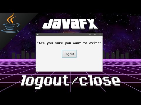 JavaFX logout/exit button 🚪