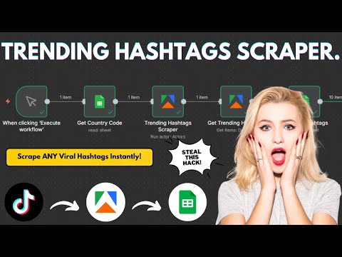Scrape Trending Hashtags in Seconds with One Click!