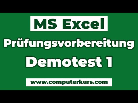 📘 Excel Prüfungsvorbereitung – Demotest & Übung Schritt für Schritt erklärt!