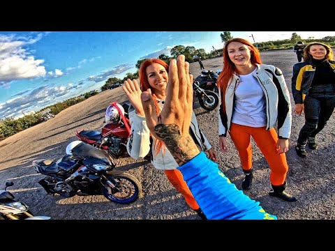 ДЕВУШКИ НА МОТО  I Сумасшедшие ТАНЦЫ