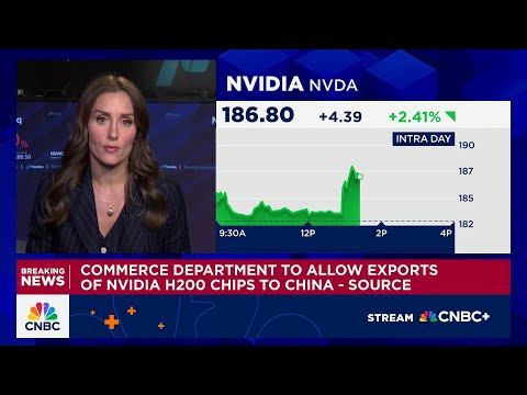 U.S. Commerce Department to allow exports of Nvidia H200 chips to China
