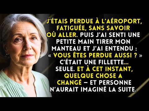 Perdue à l’aéroport, une jolie fillette m’a demandé : « Vous êtes perdue aussi ? » — alors j’ai…
