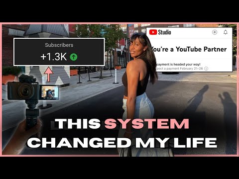 How to GROW on YouTube in 2025 🌱 | 4-Step SYSTEM to Build Your Dream Life (Under 10k Subs)