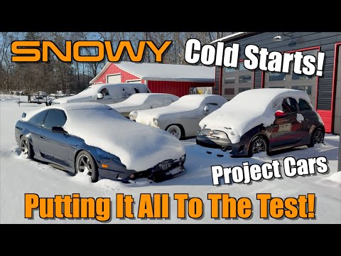 Snowy Cold Starts – Project Cars Left Outside in a Winter Storm