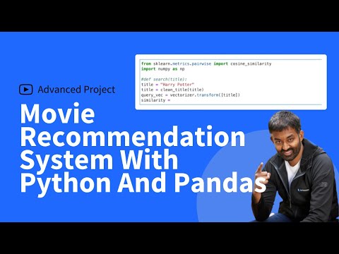 Movie Recommendation System With Python And Pandas: Data Project