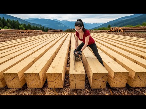 The girl who sawed each piece of Wood with her own hands and Built her Dream House from scratch
