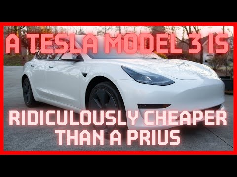 A Tesla Model 3 is Ridiculously Cheaper than a Toyota Prius