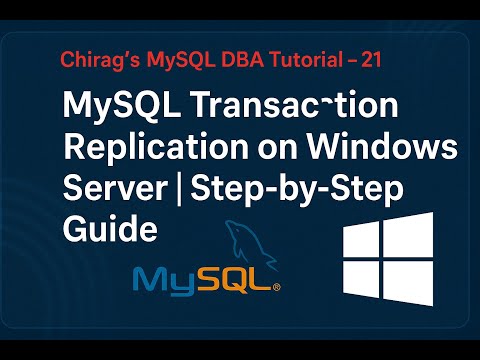 MySQL Transaction Replication on Windows Server | Step-by-Step Guide #mysql #replication #mariadb