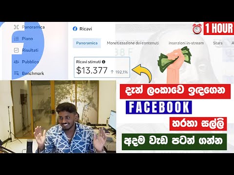 $13,377 හෙව්වා Facebook එකට video Upload කරලා ,Cm Tool Sinhala