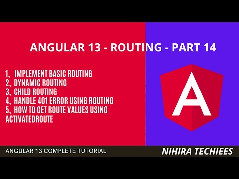 routing in angular 13  (dynamic routing + child routing + handling 401 error + get routing data) #17