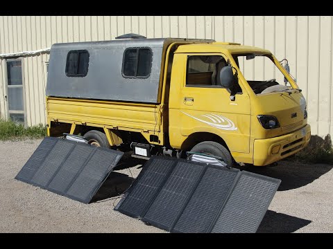 DIY Mini Camper For The Mini Truck With Solar Air Conditioning Powered by Ecoflow Max