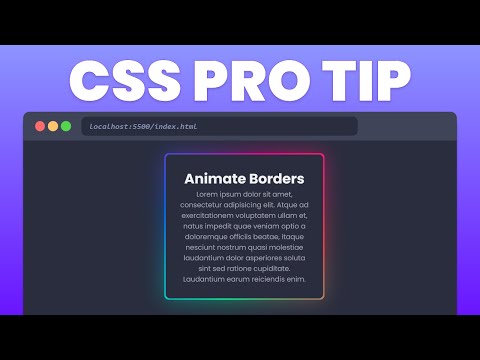 Learn CSS Border Animations in 6 Minutes
