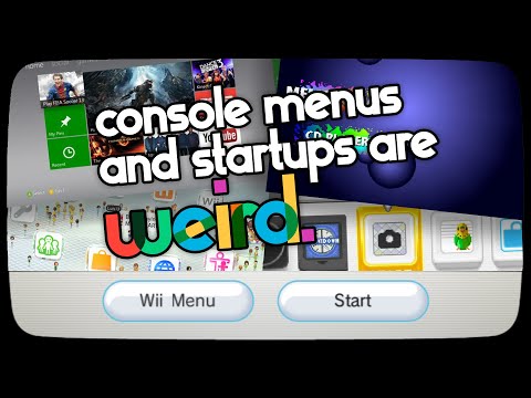 console menus and startups are weird