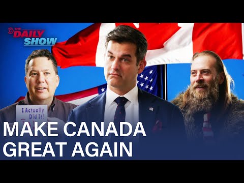 Are Canadians Ready to Join Team USA? Pro & Anti-Trump Supporters Sound Off | The Daily Show