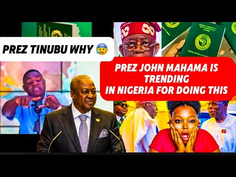 HEY GHANA 🇬🇭 JOHN MAHAMA IS TRENDING IN NIGERIA FOR THIS ACT AS MORE NIGERIANS WISHED TINUBU FOR 🇬🇭😳