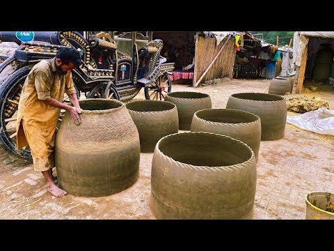 The Amazing Process Of Making Mud Oven  | Tandoor Making