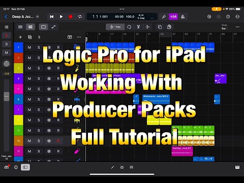 Logic Pro for iPad - Deep Dive Tutorial - Working with the Brilliant Tom Misch Producer Pack