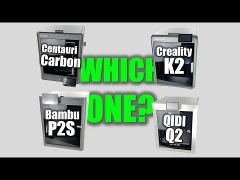 QIDI Q2 vs Creality K2 vs Centauri Carbon vs Bambu P2S - Big Mid-Range Comparison! #werbung