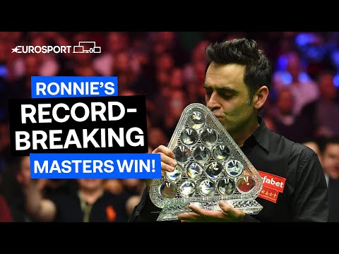 When Ronnie won his SEVENTH Masters title! 🤩 | Eurosport Snooker