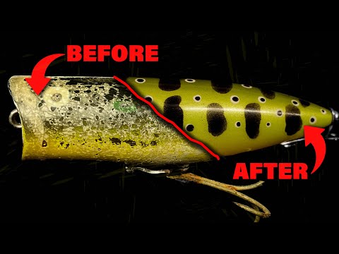 Restoring Old Fishing Lure // DIY Lure Painting