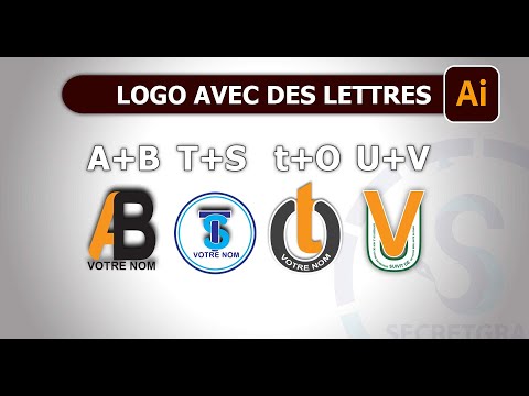 Tutorial how to create logos with letters in Illustrator