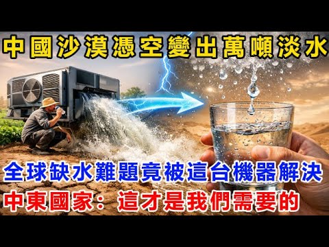 中國沙漠憑空變出萬噸淡水！全球缺水難題竟被這台機器解決了！中東國家：這才是我們需要的！