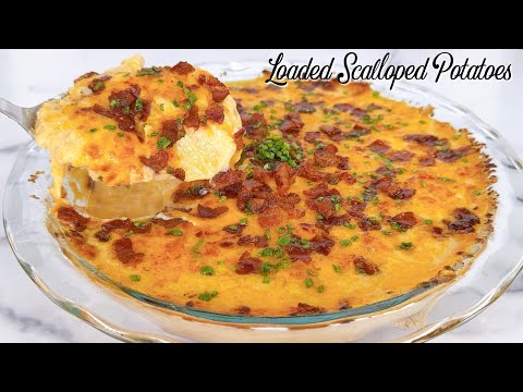 HOW TO MAKE LOADED SCALLOPED POTATOES!