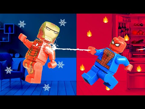 Lego SPIDERS ARMY Swimming Pool FAIL