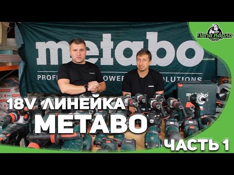 .Презентация 18ти вольтовая линейка от Metabo. Часть 1 Метабо у Папы..