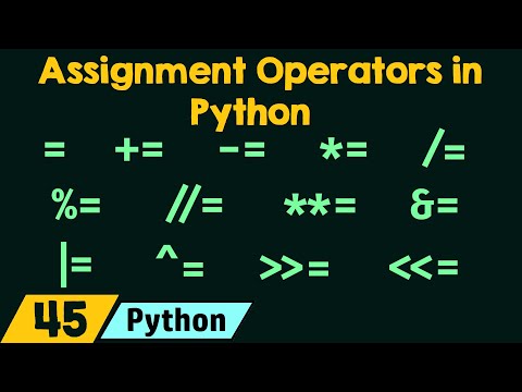 Assignment Operators in Python