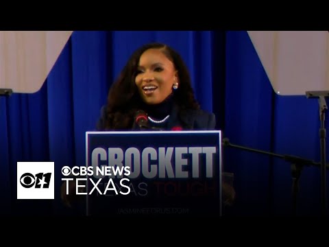 Watch Jasmine Crockett's full speech as she announces Senate run