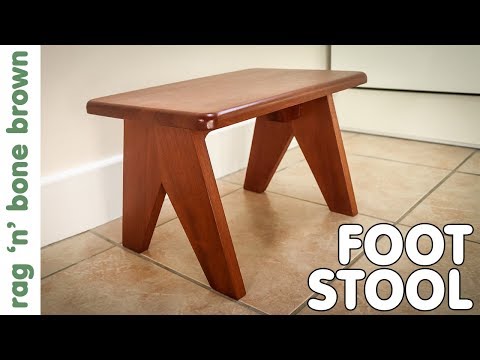 Making A Mid Century Style Step Stool / Foot Stool