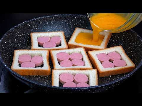 An incredible breakfast in 5 minutes! Do you have eggs and bread? Everyone wants more and more!