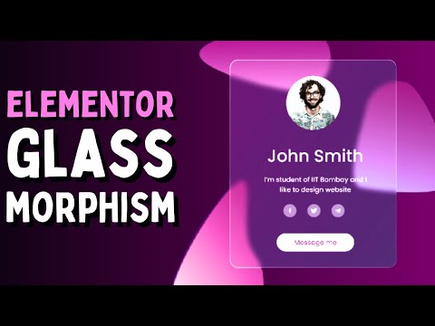 Easy Elementor Glassmorphism (No Plugin)