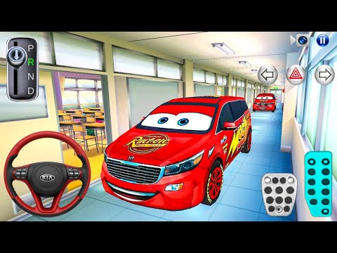 New Lightning McQueen Kia Carnival in School Building - 3D Driving Class Android Game Gameplay