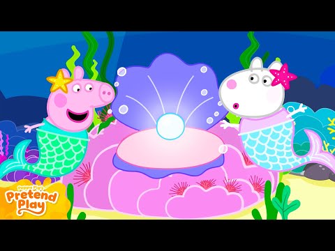Peppa Pig Discovers a Secret PEAL 🧜‍♀️ Mermaid Adventures | Tales Full Episodes | Cartoon 40 Mins