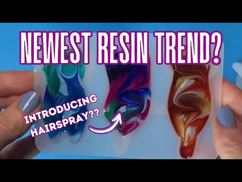 Testing HAIRSPRAY in resin- GAME CHANGING technique!  Stunning results, this is a MUST TRY