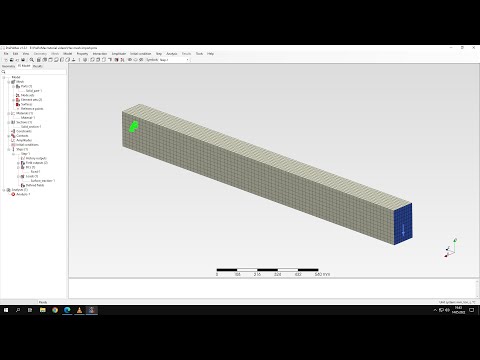PrePoMax (CalculiX FEA) - Tutorial 20 - Hex mesh from Gmsh