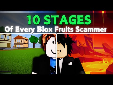 10 Stages of Every Blox Fruits SCAMMER