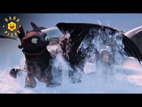 Hiccup & Toothless Wipe Out on the Mountain | How to Train Your Dragon 2