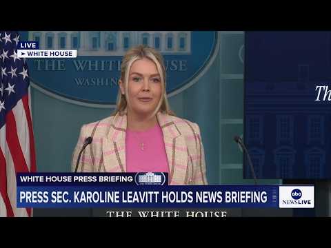 LIVE: White House press briefing